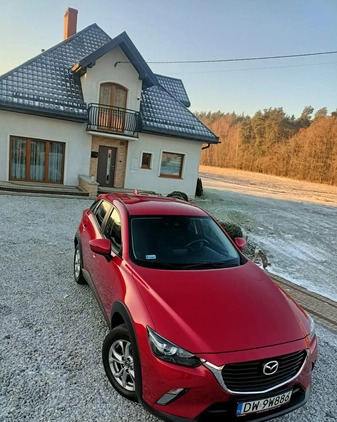 Mazda CX-3 cena 70000 przebieg: 93306, rok produkcji 2017 z Wieluń małe 352